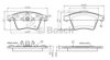 BOSCH 0 986 TB3 061 Brake Pad Set, disc brake